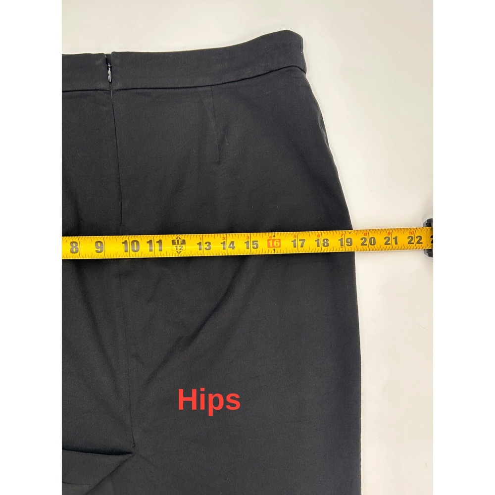 J.Crew Black No. 2 Pencil skirt in bi-stretch cotton blend Size 8 Knee Length - Picture 7 of 12